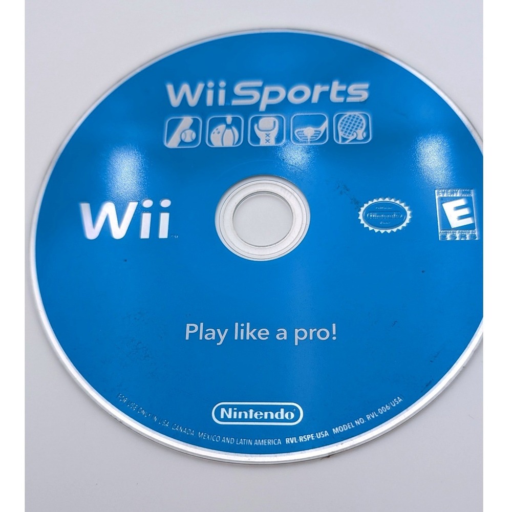 Wii Sports Nintendo Wii Game Disc Only RVL-RSPE-USA Blue Version